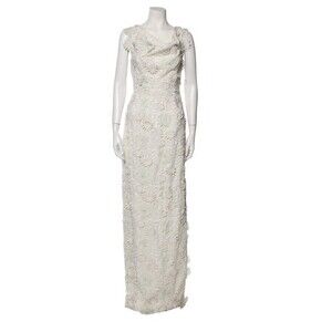 Black Halo White Floral Bride NWT Dress Size 4